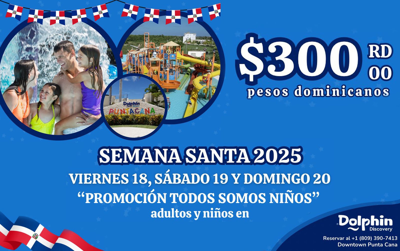 En Semana Santa ven a nadar con delfines en Dolphin Discovery a 300 pesos dominicanos adultos y niños